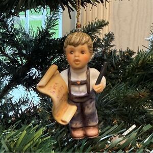 Vintage 1997 Goebel Berta Hummel Christmas Letter to Santa Ornament Authentic